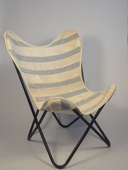 The Beer Beach Striped Butterfly Chair