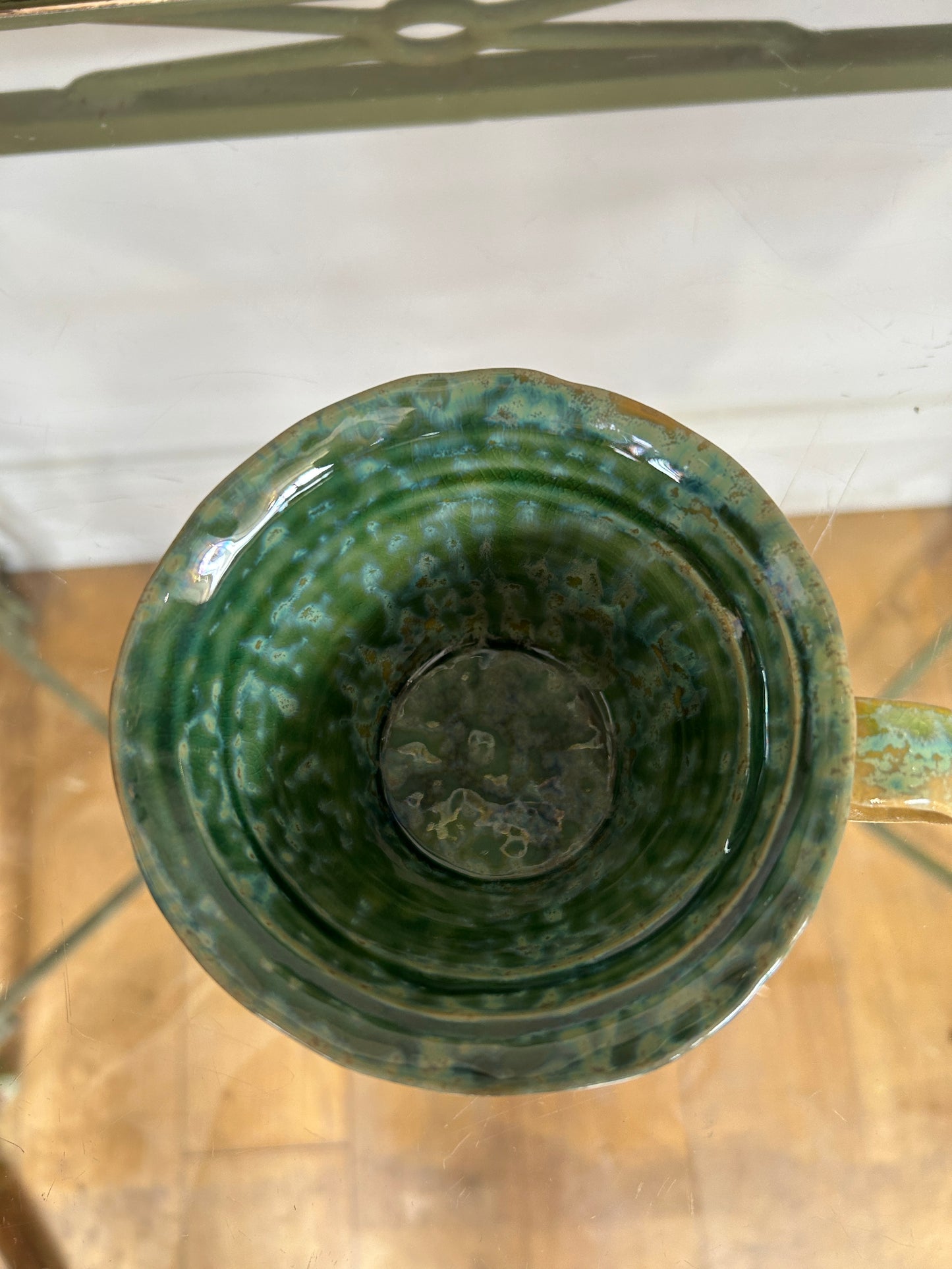 Green coffee cup