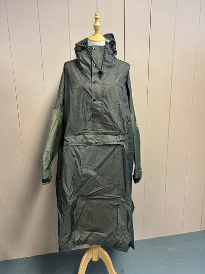 Green Herring bone Rain Pincho