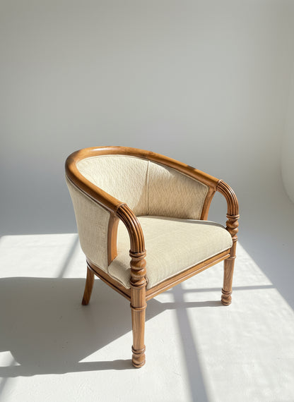 Small Natural Wood Frame Chair