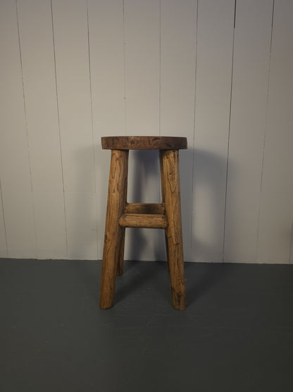 Solid Teak Wood Bar Stool