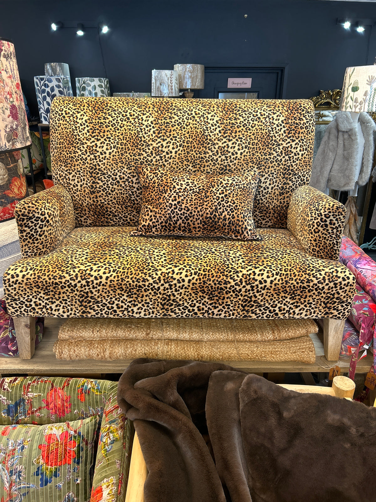 Leopard Print Sofa