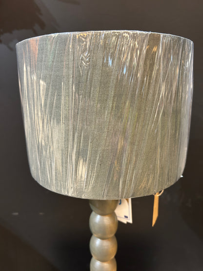 Wooden Lamp with Grey shade