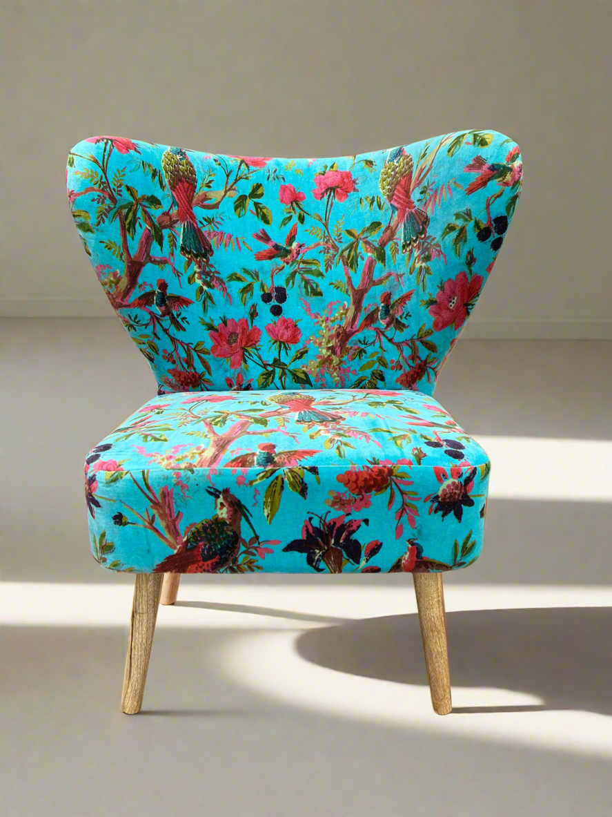 Teal Velvet Chair
