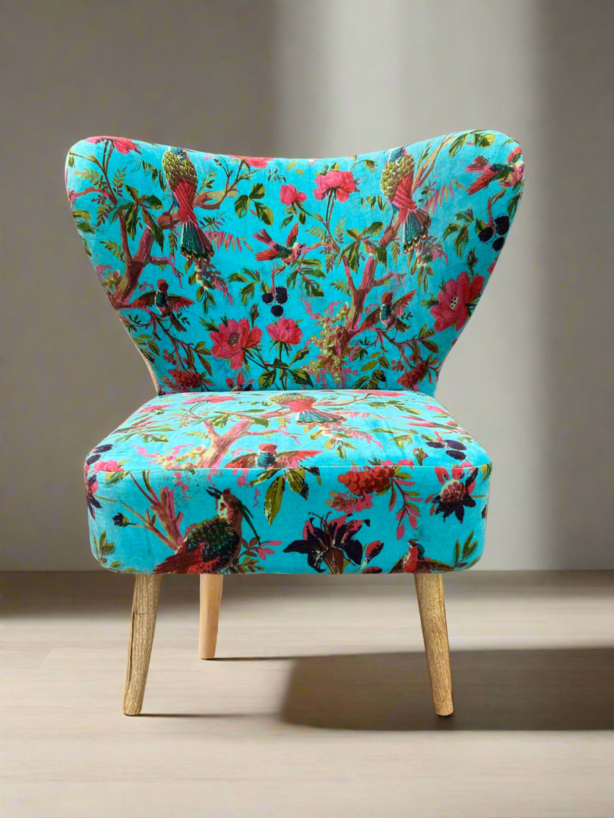 Teal Velvet Chair