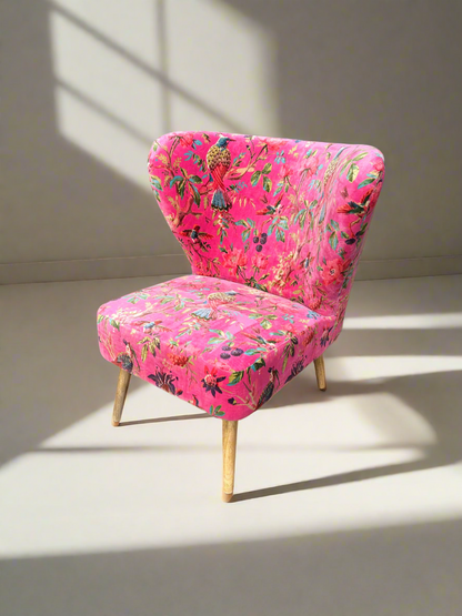 Fuchsia Pink Velvet Chair