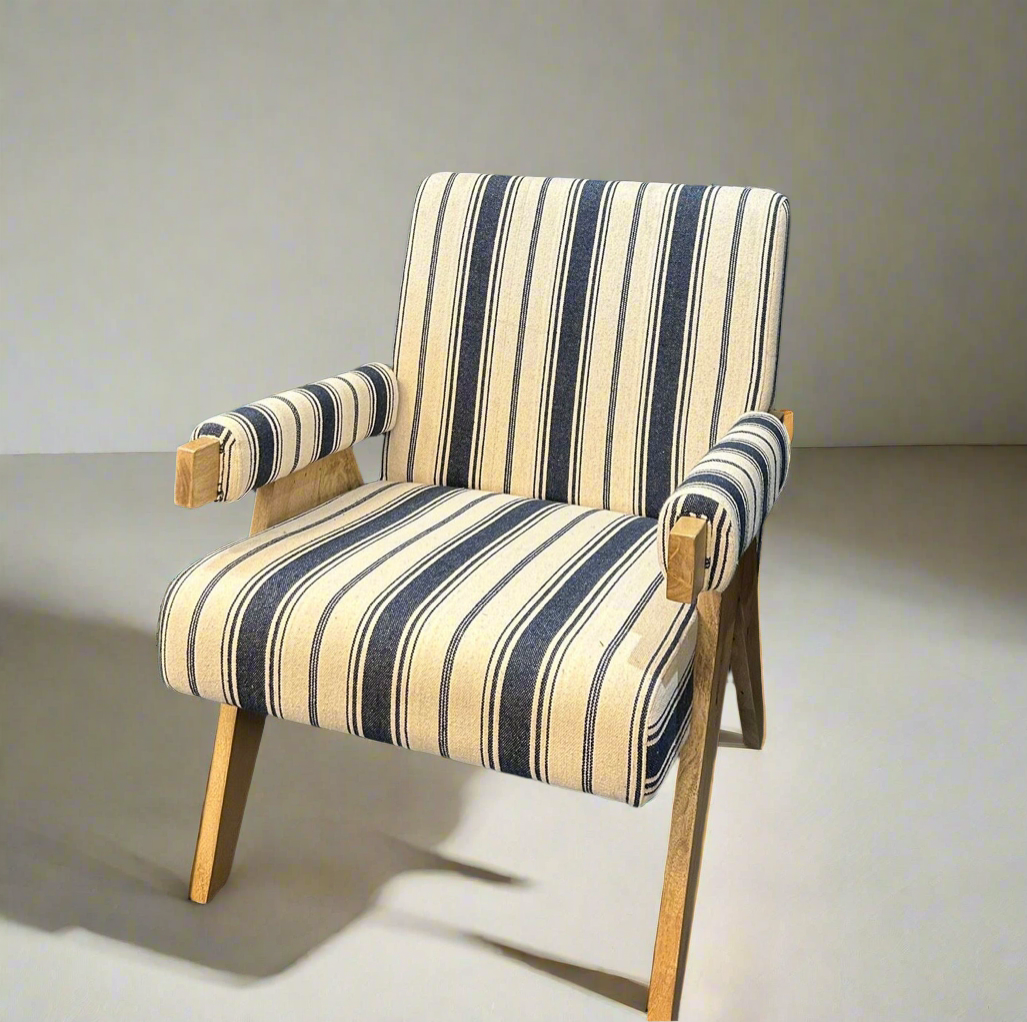 Striped Arm Chair