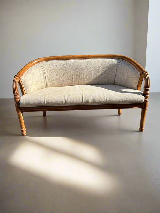 Small Natural wood Framed Sofa