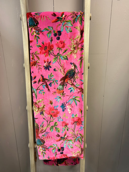 Pink Paradise Throw