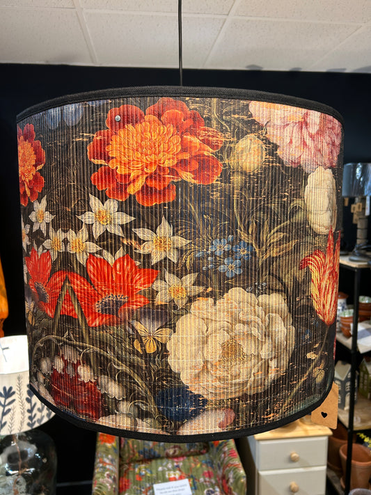 Bamboo Lampshade Floral