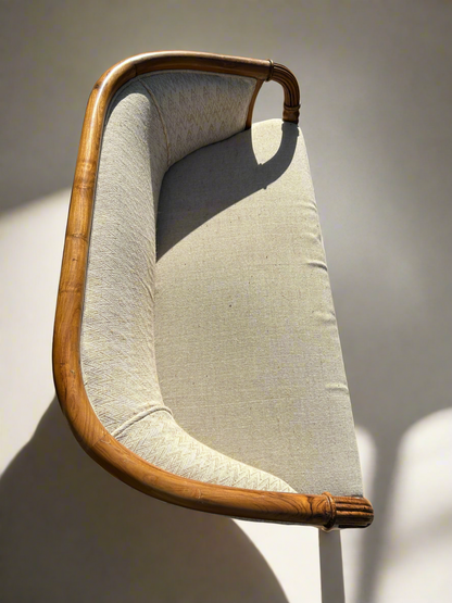 Small Natural wood Framed Sofa