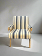 Striped Arm Chair