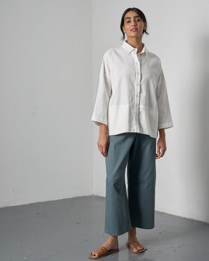 The 'Easy-Over' - Oversize White Cotton Blouse