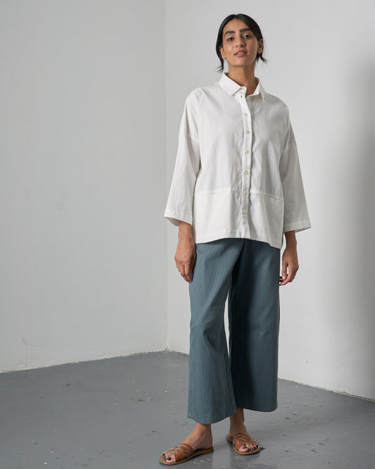The 'Easy-Over' - Oversize White Cotton Blouse