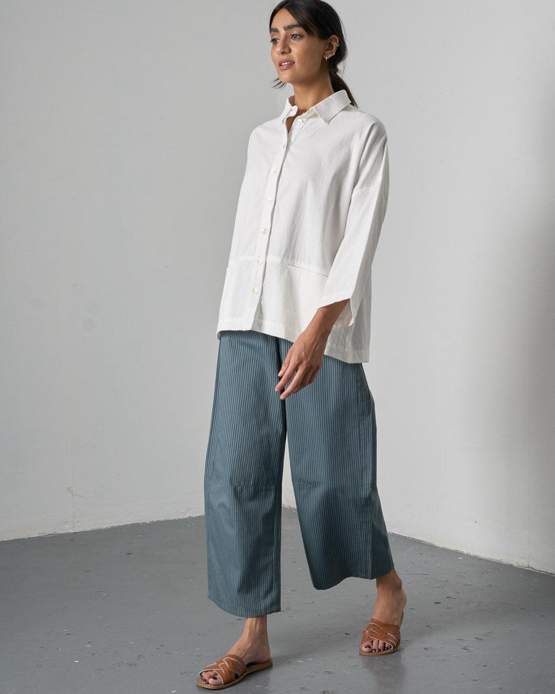 The 'Easy-Over' - Oversize White Cotton Blouse
