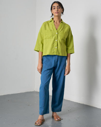 The 'Pure and Simple' - Citronelle Linen Blouse