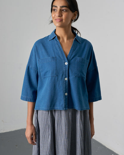 The 'Pure and Simple' - Denim Cotton Blouse