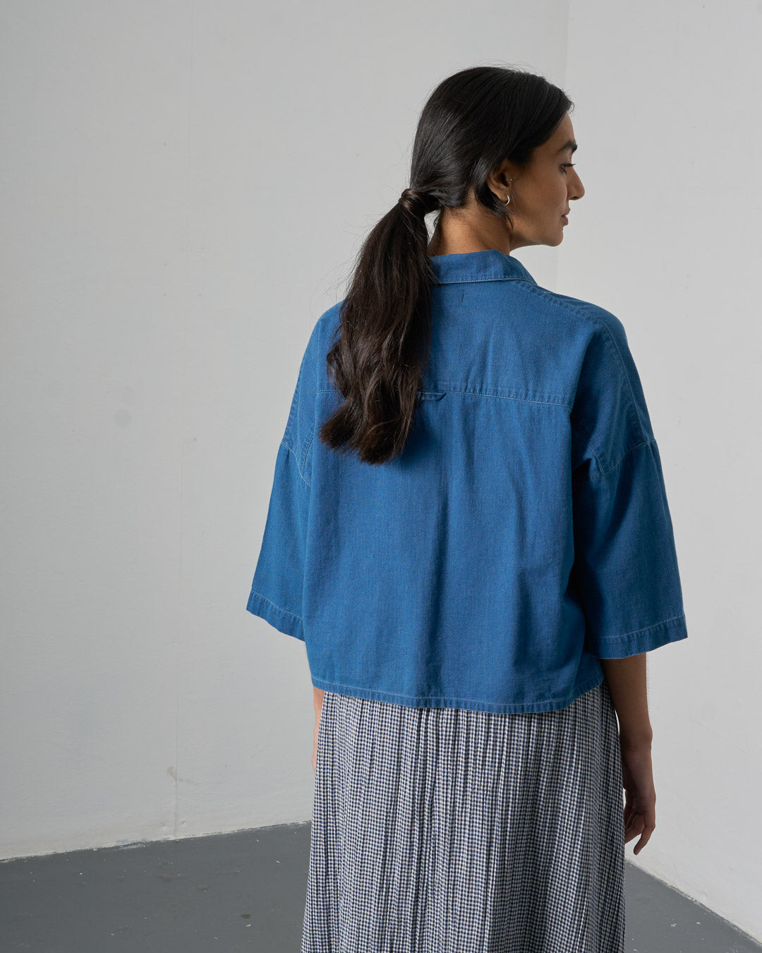 The 'Pure and Simple' - Denim Cotton Blouse