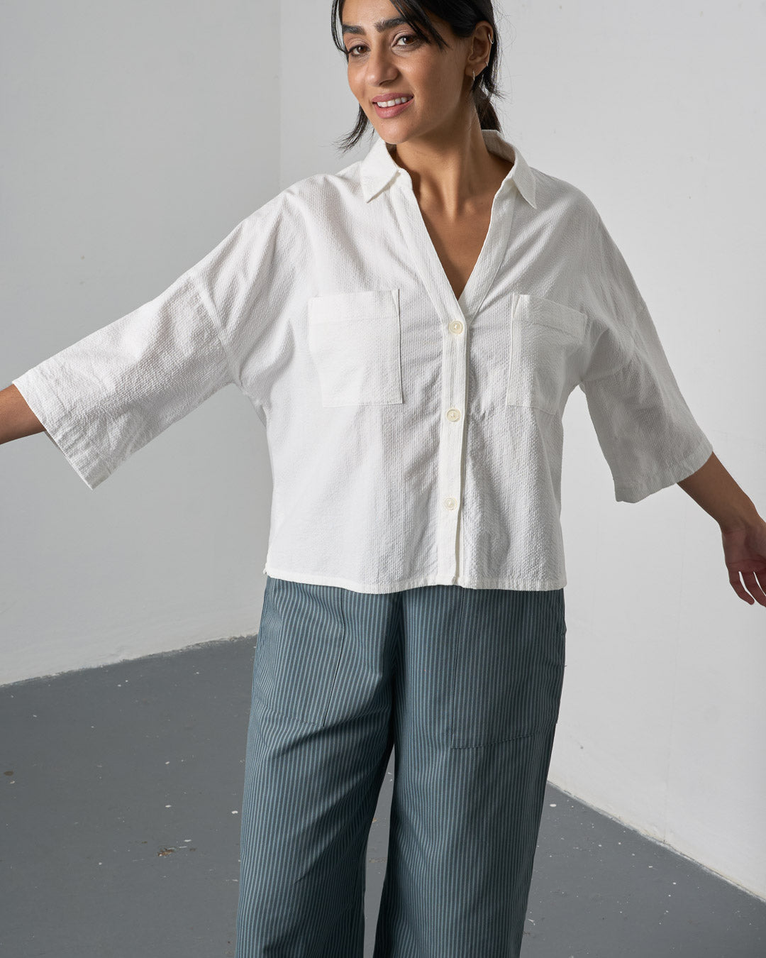 The 'Pure and Simple' - White Cotton Blouse