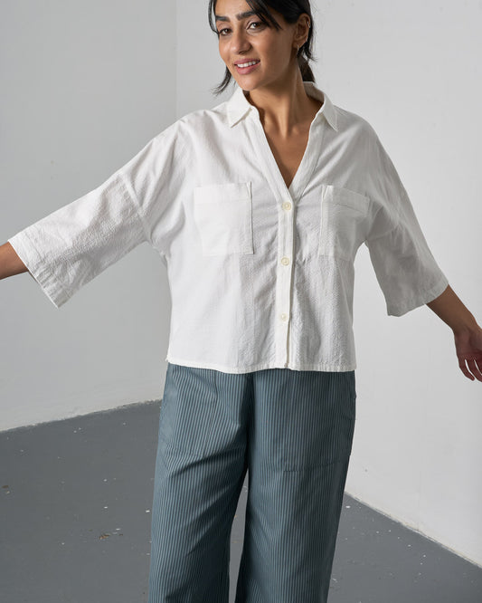 The 'Pure and Simple' - White Cotton Blouse