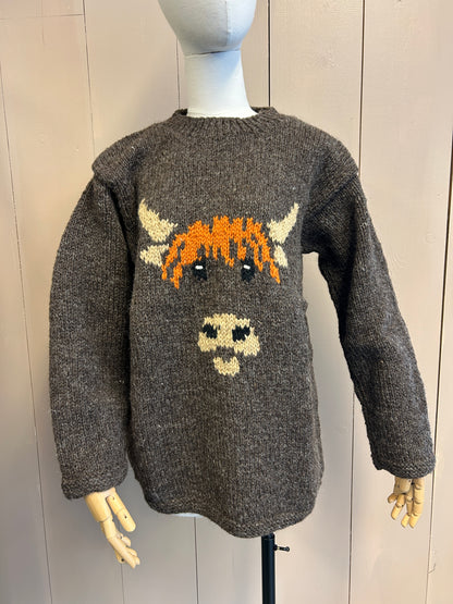 Highland Cow wool Sweater