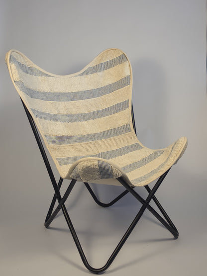 The Beer Beach Striped Butterfly Chair