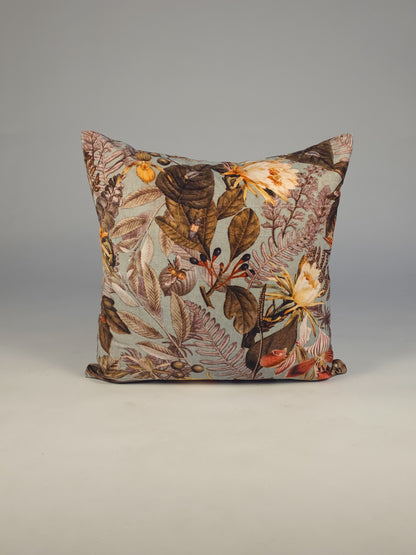 Cotton Velvet Botanical Cushion
