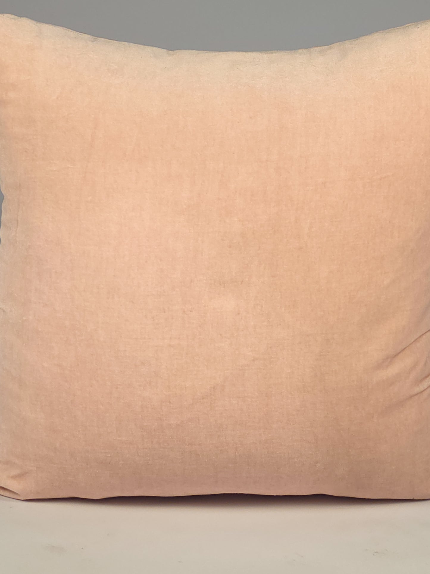 Cotton Velvet Plain Pink Cushion