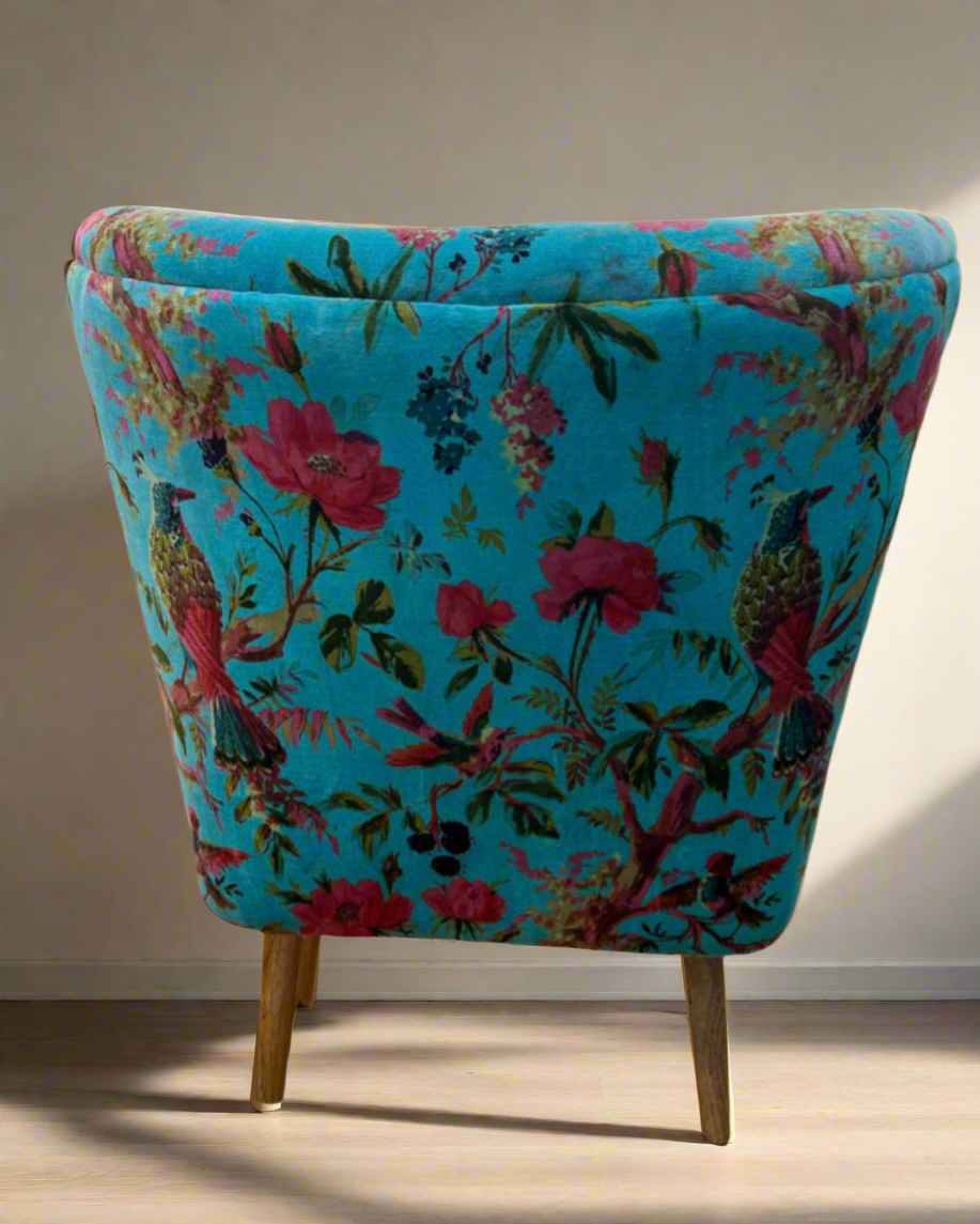 Teal Velvet Chair
