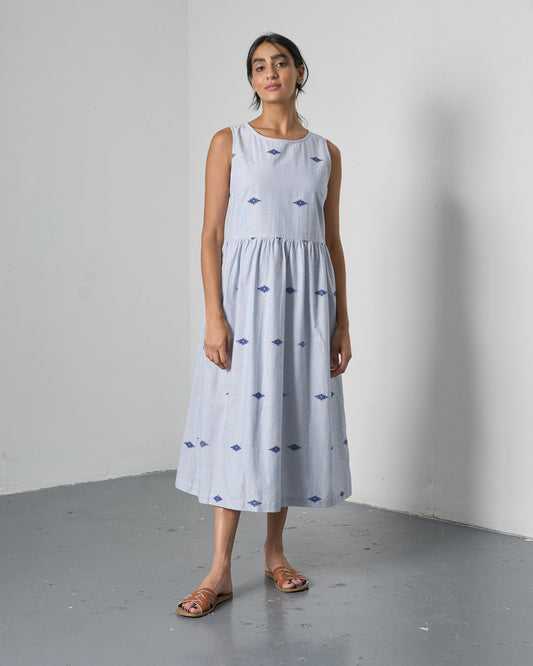 The 'Effortless' Navy Cotton Dress