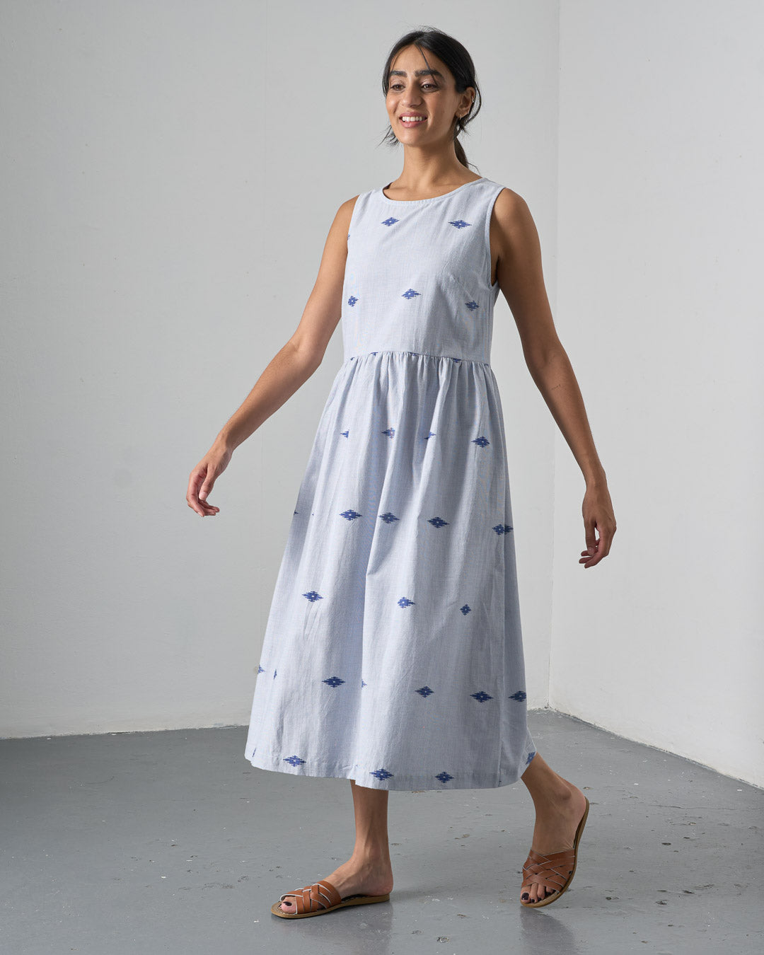 The 'Effortless' Navy Cotton Dress
