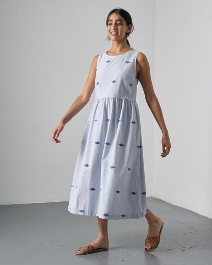 The 'Effortless' Navy Cotton Dress