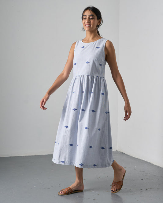 The 'Effortless' Navy Cotton Dress