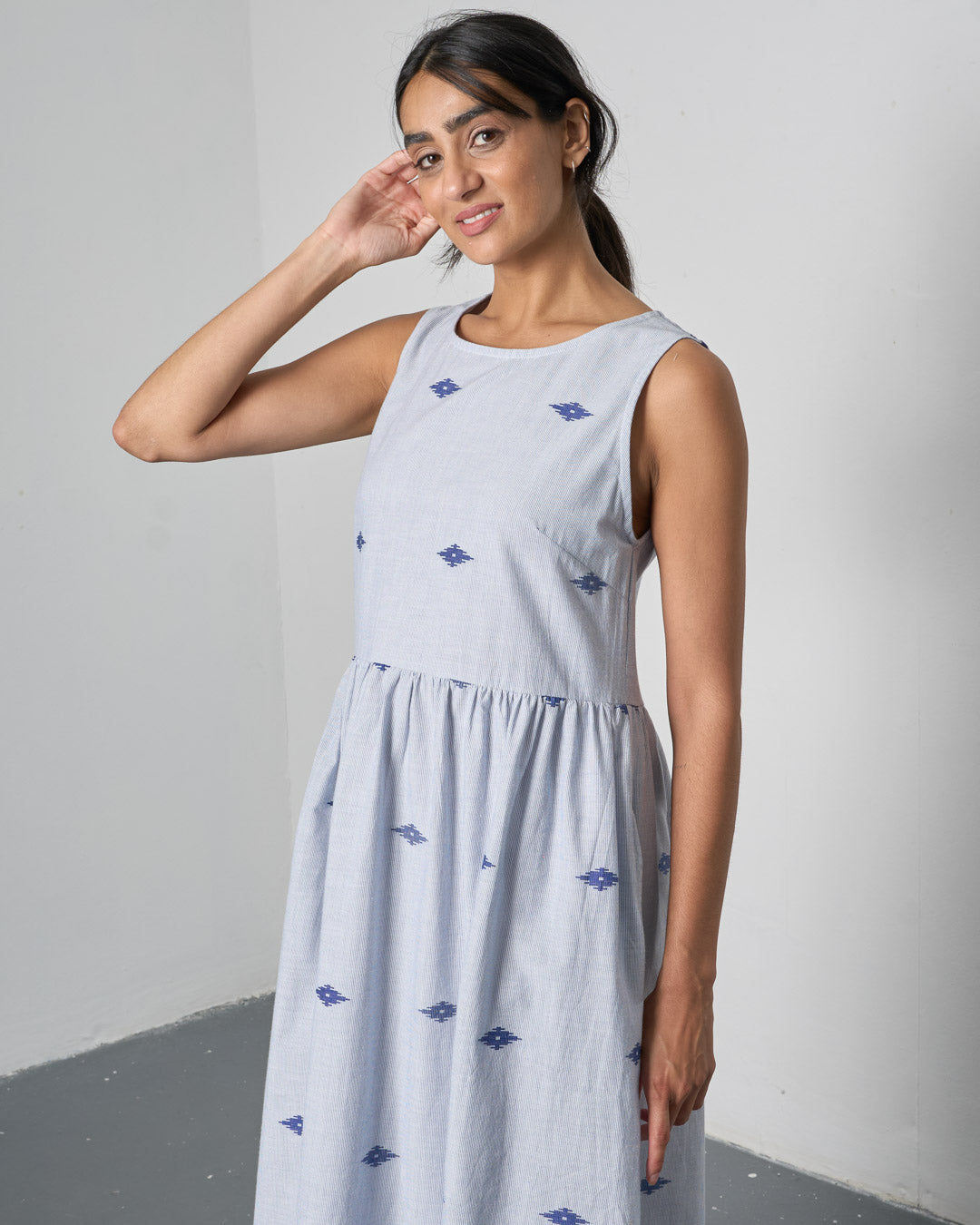 The 'Effortless' Navy Cotton Dress