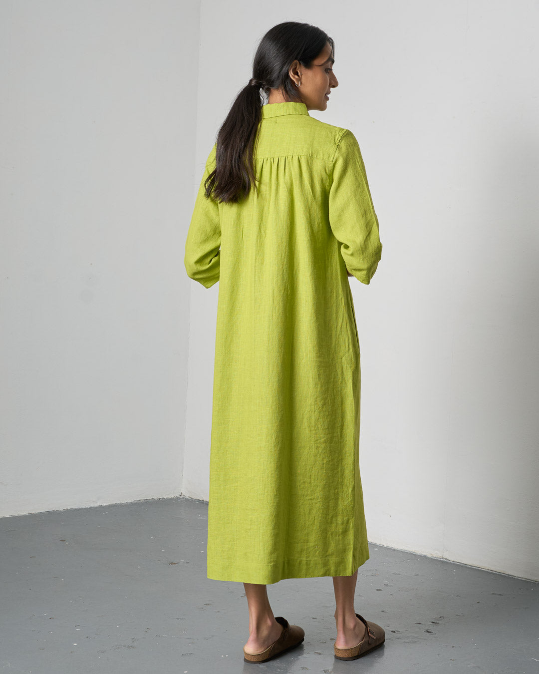 The 'Morning to Night' Citronelle Linen Dress