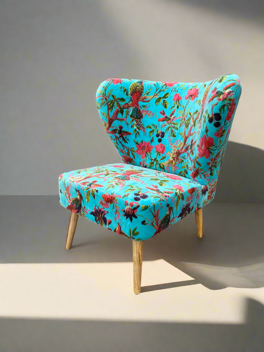Teal Velvet Chair