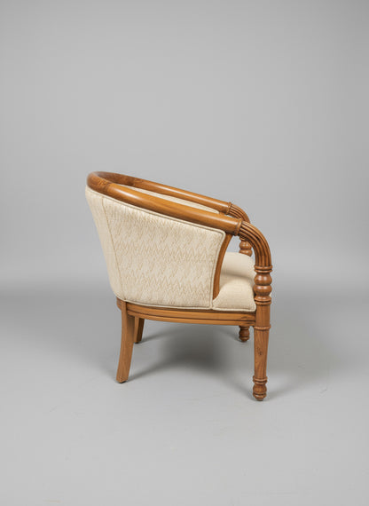 Small Natural Wood Frame Chair