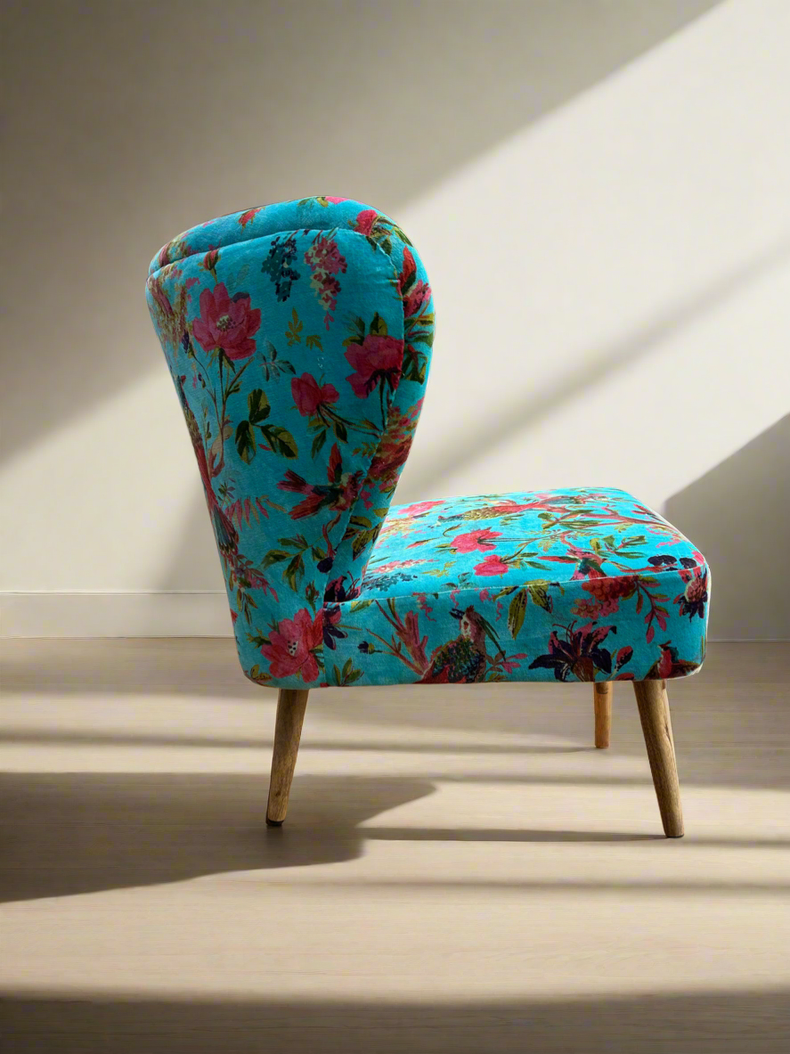 Teal Velvet Chair