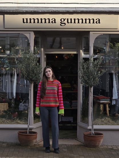 Eribe Stobo Fairisle Reversible Sweater