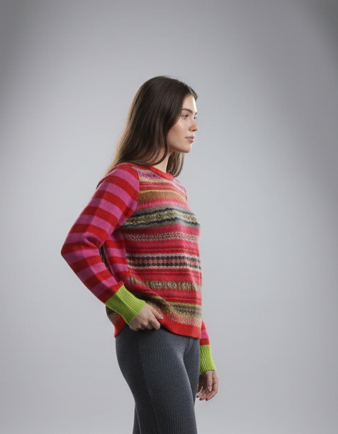 Eribe Stobo Fairisle Reversible Sweater