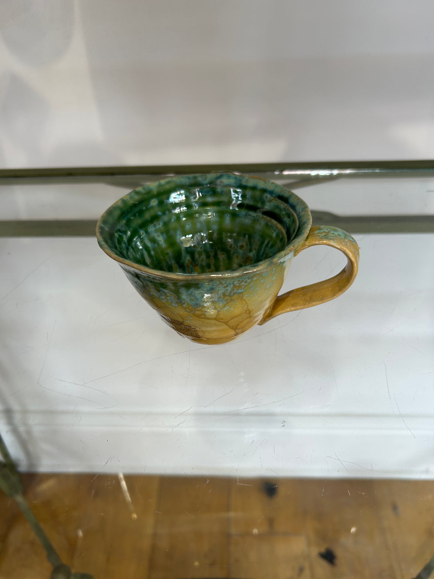 Green coffee cup