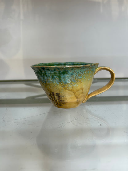 Green coffee cup