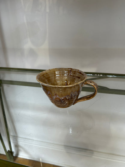 Tan coffee cup