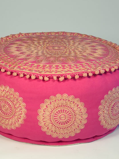 Pink Mandala Floor Cushion