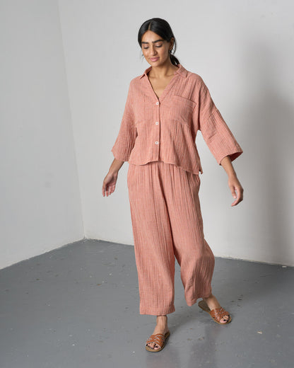 The 'Easy-Going' Rust Checked Trouser